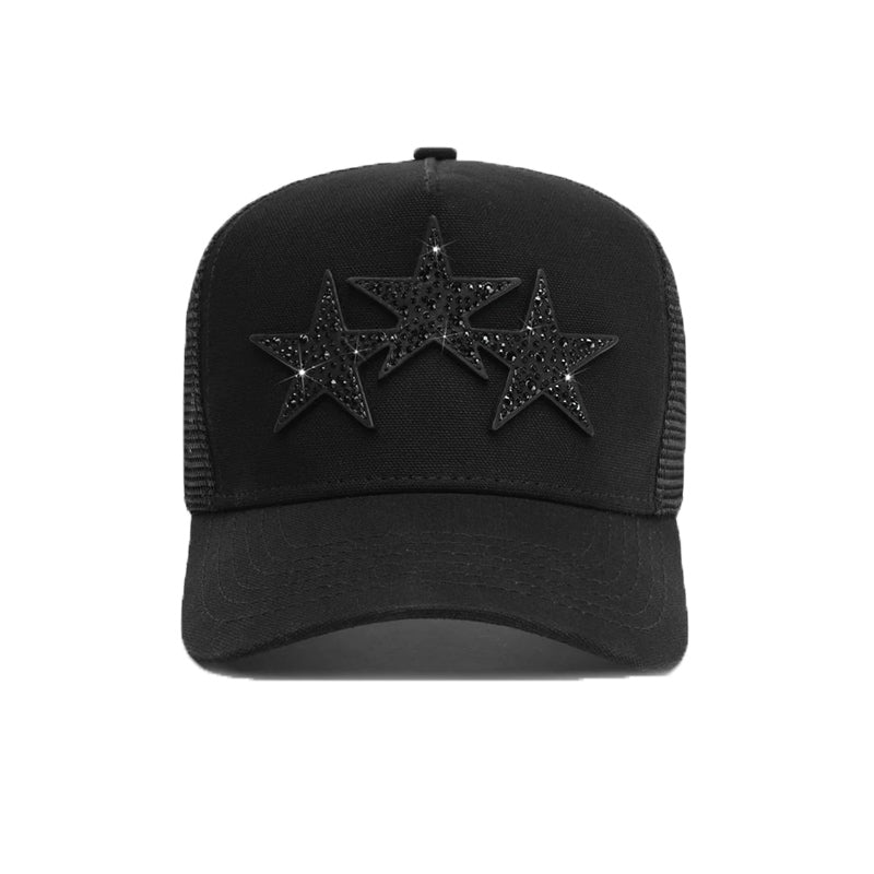 Amiri Classic Snapback Hat – Mesh Trucker Cap | Black, White & Red
