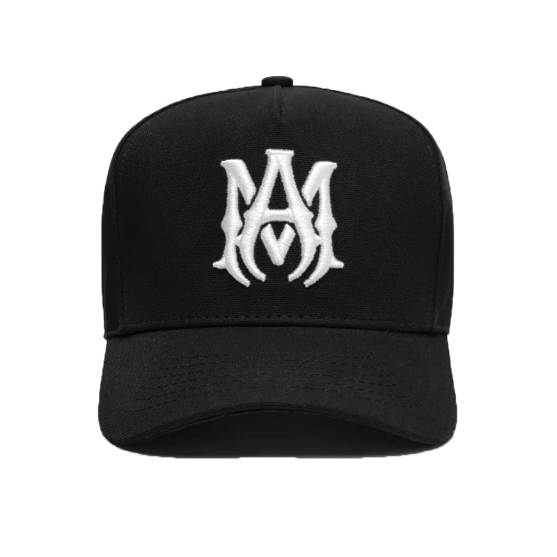 Amiri Essential Mesh Cap – Classic Snapback Hat | White & Black