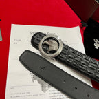 STEFEN RCICI Crocodile-Embossed Belt