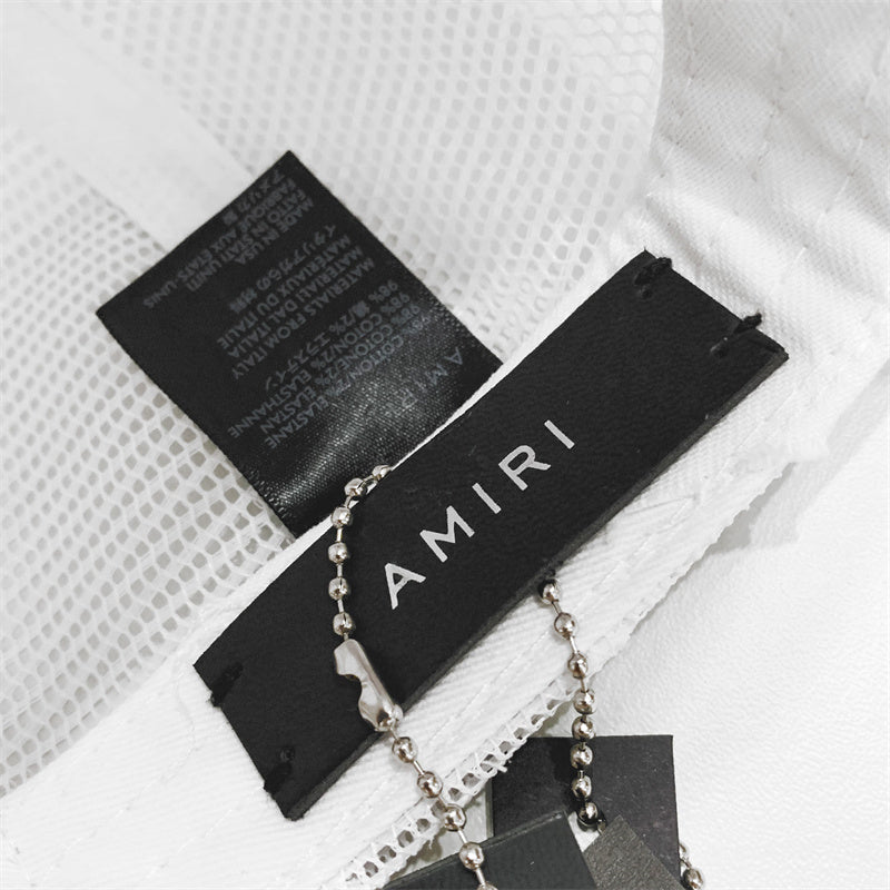 Amiri Flagship Mesh Cap – Snapback Trucker Hat | Black, White & Blue