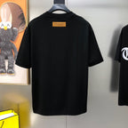 Louis Vuitton Hand-Embellished Pearl & Checkerboard Crewneck T-Shirt