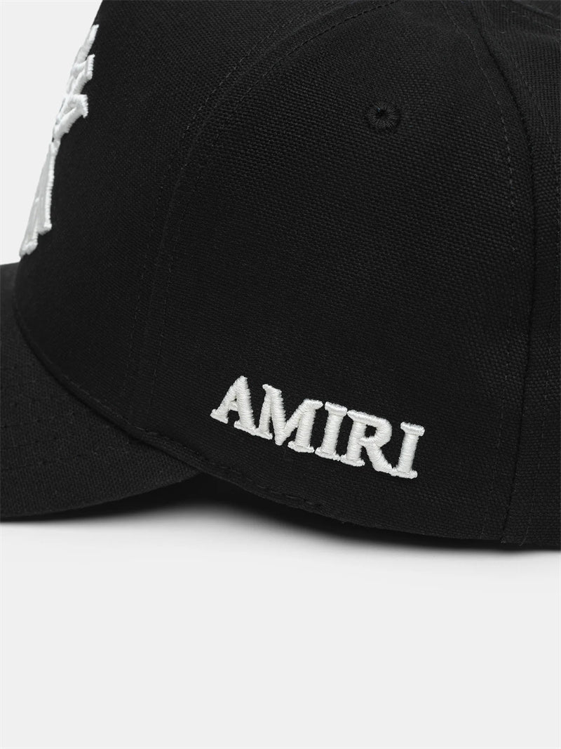 Amiri Snapback Trucker Hat – 4-Color Mesh Cap | White, Black, Blue & Red