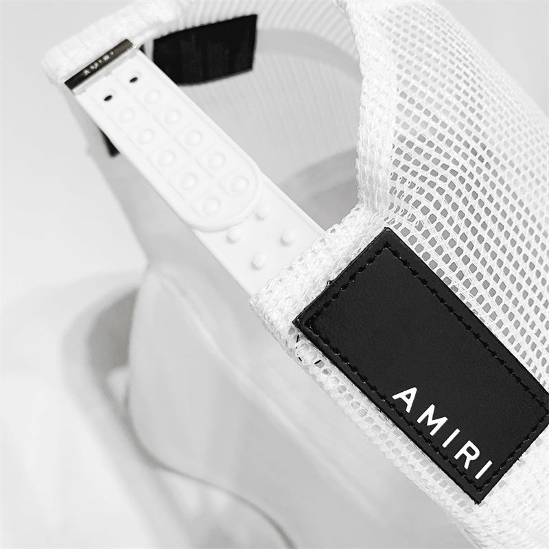 Amiri Flagship Mesh Cap – Snapback Trucker Hat | Black, White & Blue