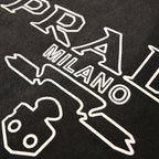 PRADA Cutout Letter Print T-Shirt