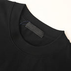PRADA Velvet-Pocket T-Shirt with Triangle Logo Plaque