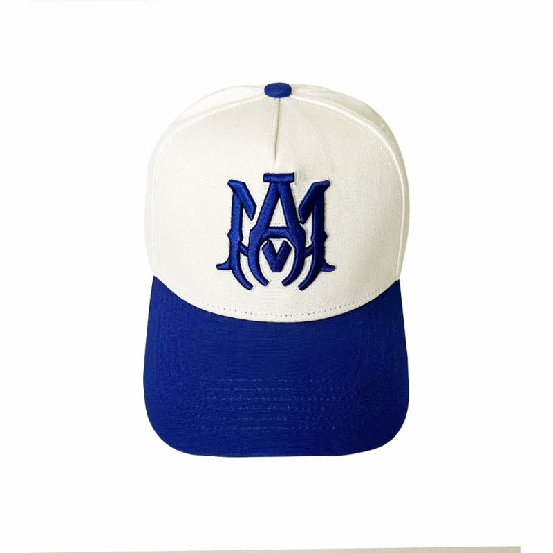 Amiri Sport Mesh Cap – Snapback Trucker Hat | White, Red & Blue