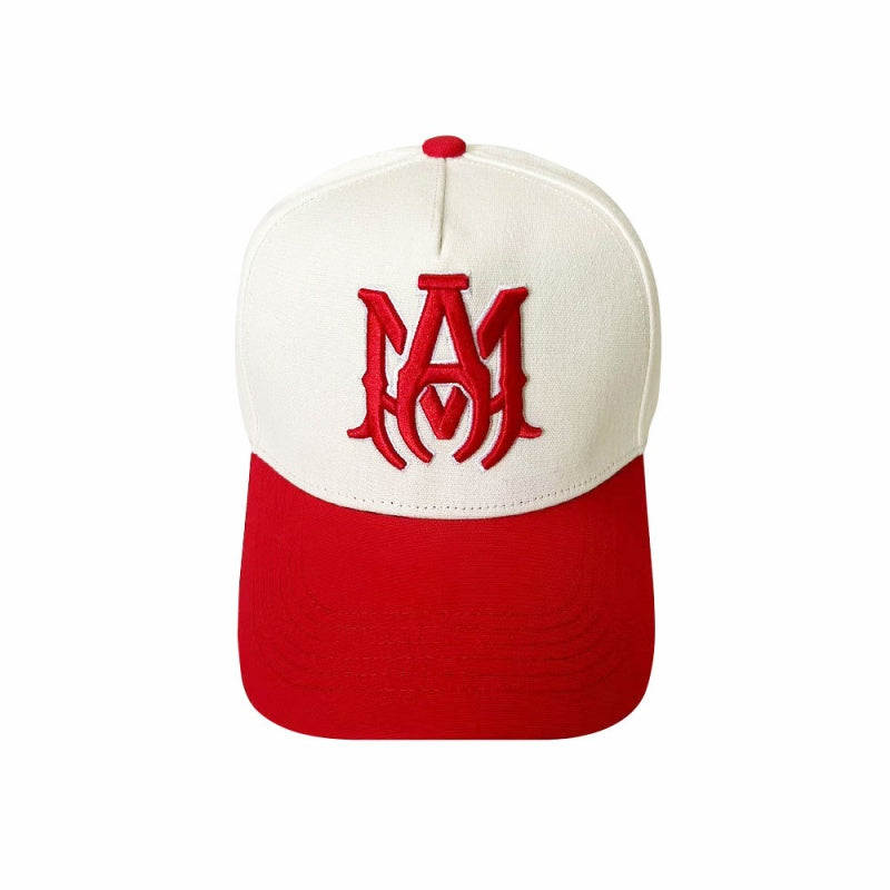 Amiri Sport Mesh Cap – Snapback Trucker Hat | White, Red & Blue