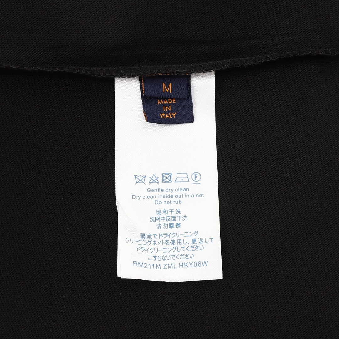Louis Vuitton Short-Sleeve T-Shirt with Handwritten Rhinestone Signature