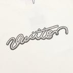 Louis Vuitton Short-Sleeve T-Shirt with Handwritten Rhinestone Signature