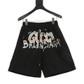 Gucci x Balenciaga Spring/Summer Collaboration Series: Colorful Hand-Painted Logo Shorts