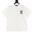 Louis Vuitton LV deconstructed logo embroidered T-shirt