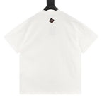 Louis Vuitton LV deconstructed logo embroidered T-shirt