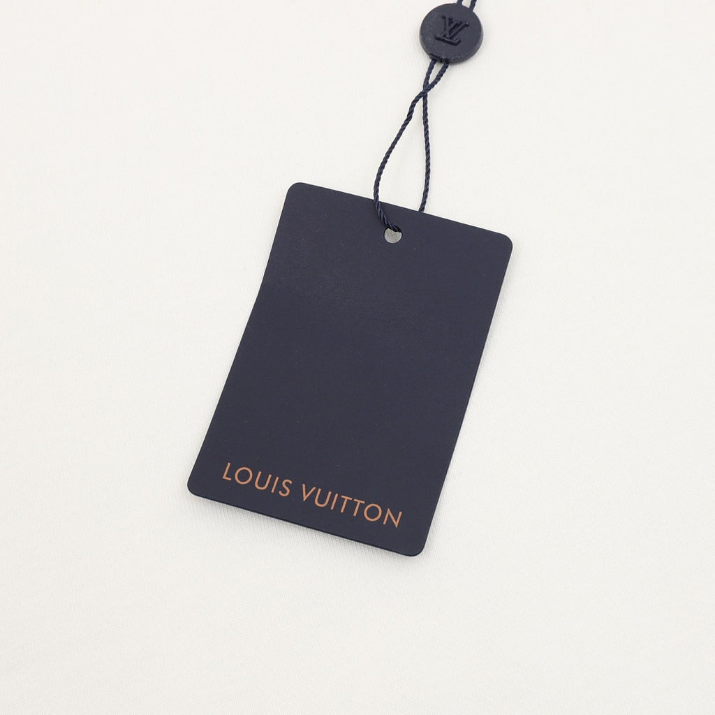 Louis Vuitton LV deconstructed logo embroidered T-shirt