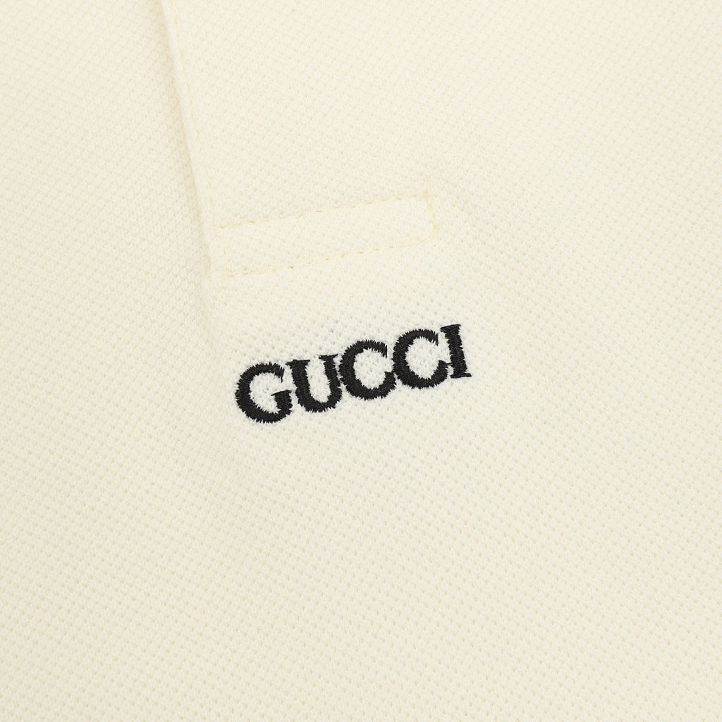 Gucci Minimalist Lettering Polo Shirt
