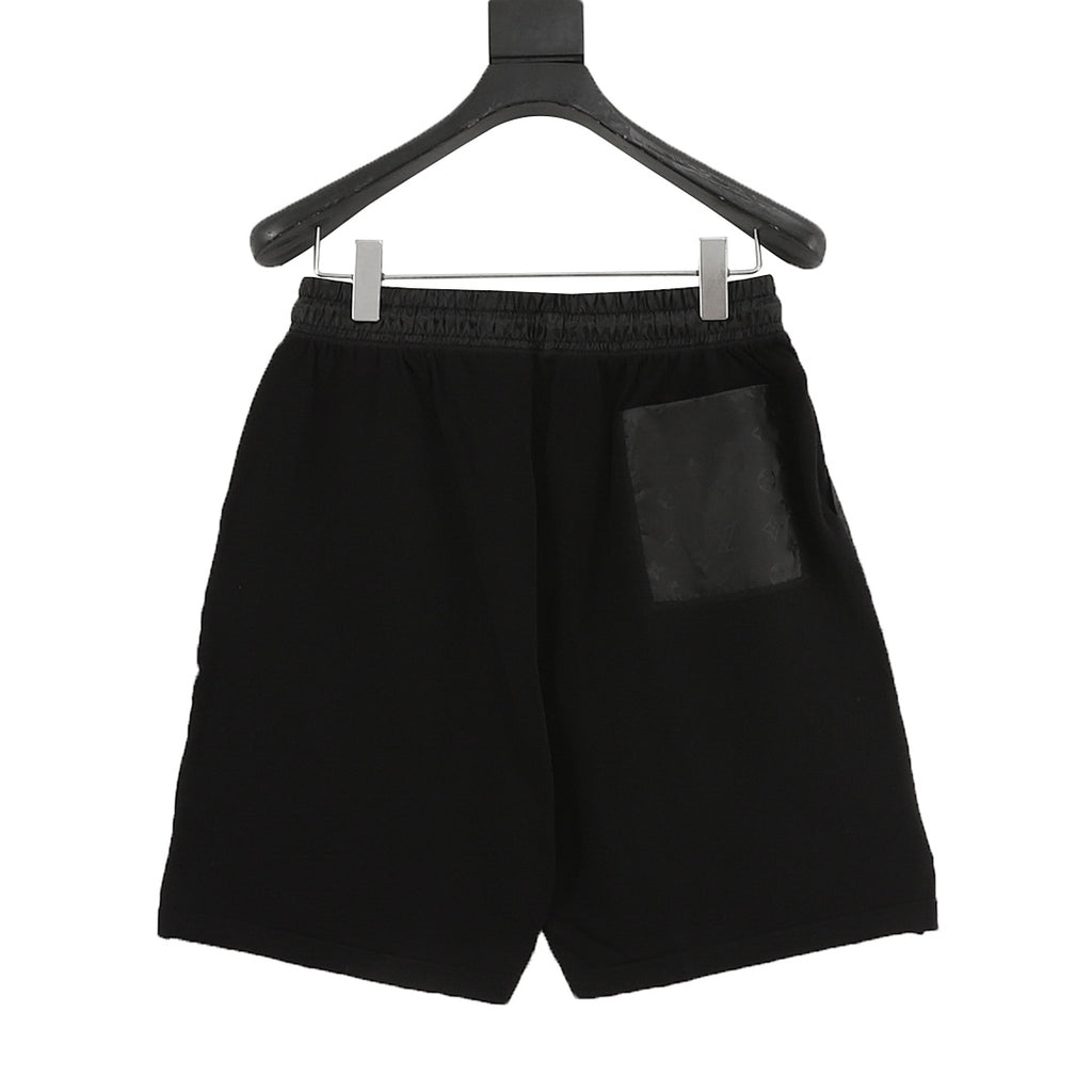 Louis Vuitton Knitted Jacquard Shorts with Nylon Panel Inserts and Drawstring
