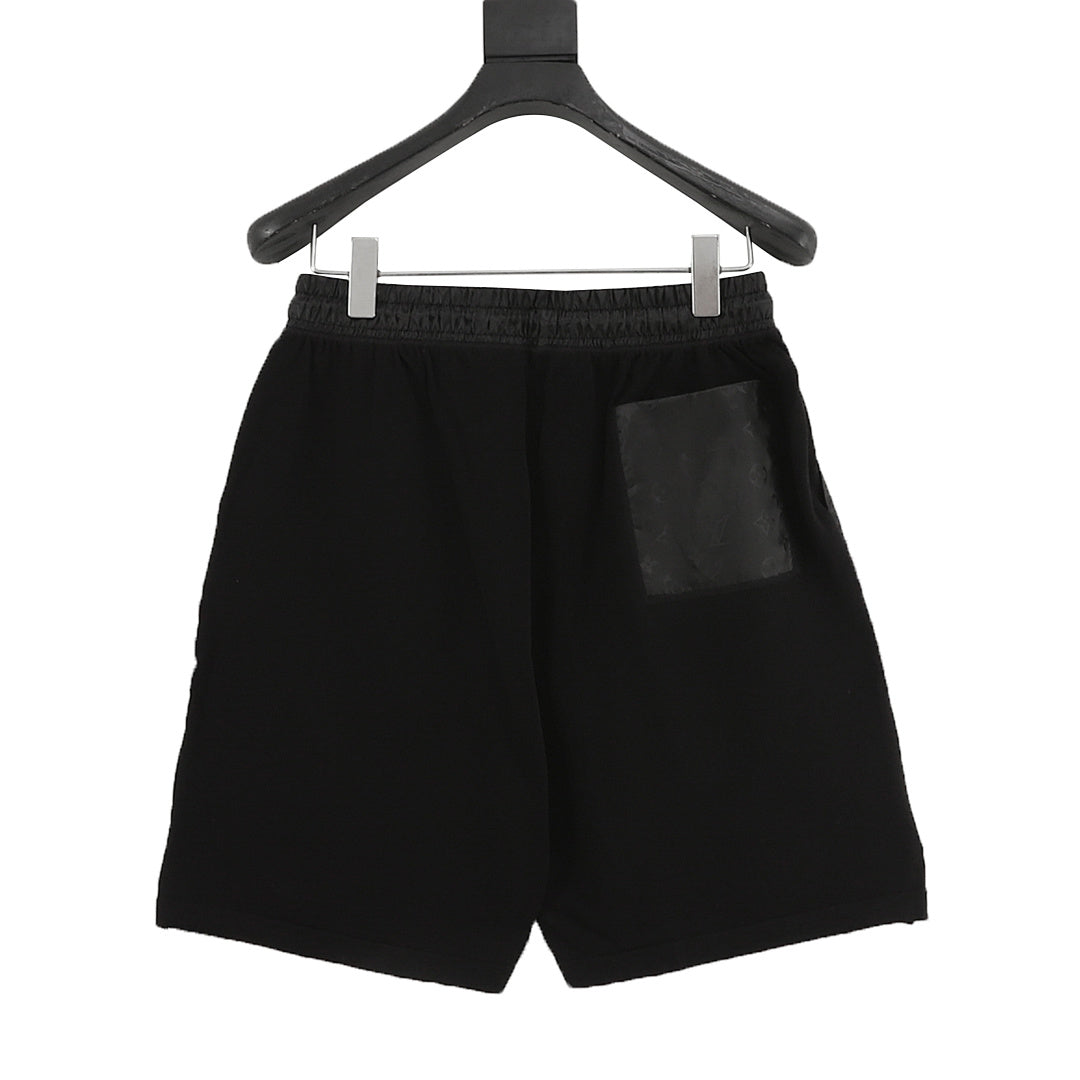 Louis Vuitton Knitted Jacquard Shorts with Nylon Panel Inserts and Drawstring