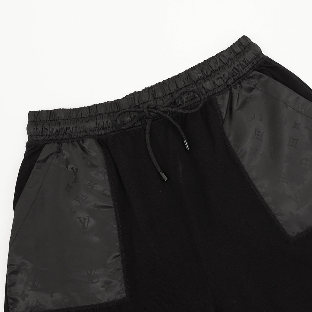 Louis Vuitton Knitted Jacquard Shorts with Nylon Panel Inserts and Drawstring