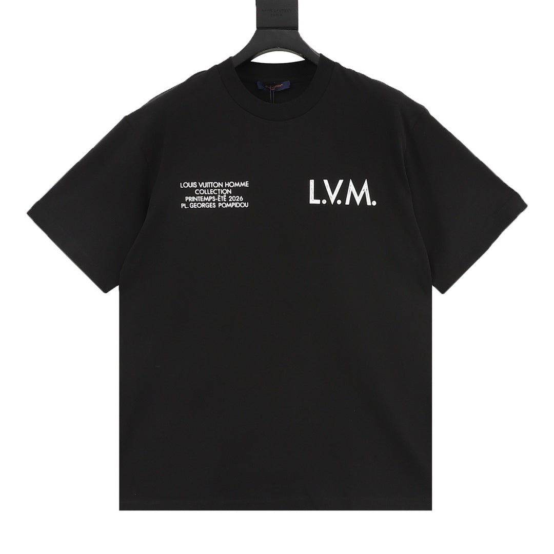 Louis Vuitton LVM Double-Print Inkjet Short-Sleeve T-Shirt