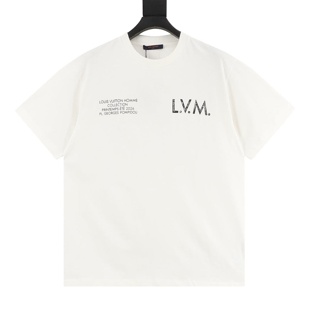 Louis Vuitton LVM Double-Print Inkjet Short-Sleeve T-Shirt