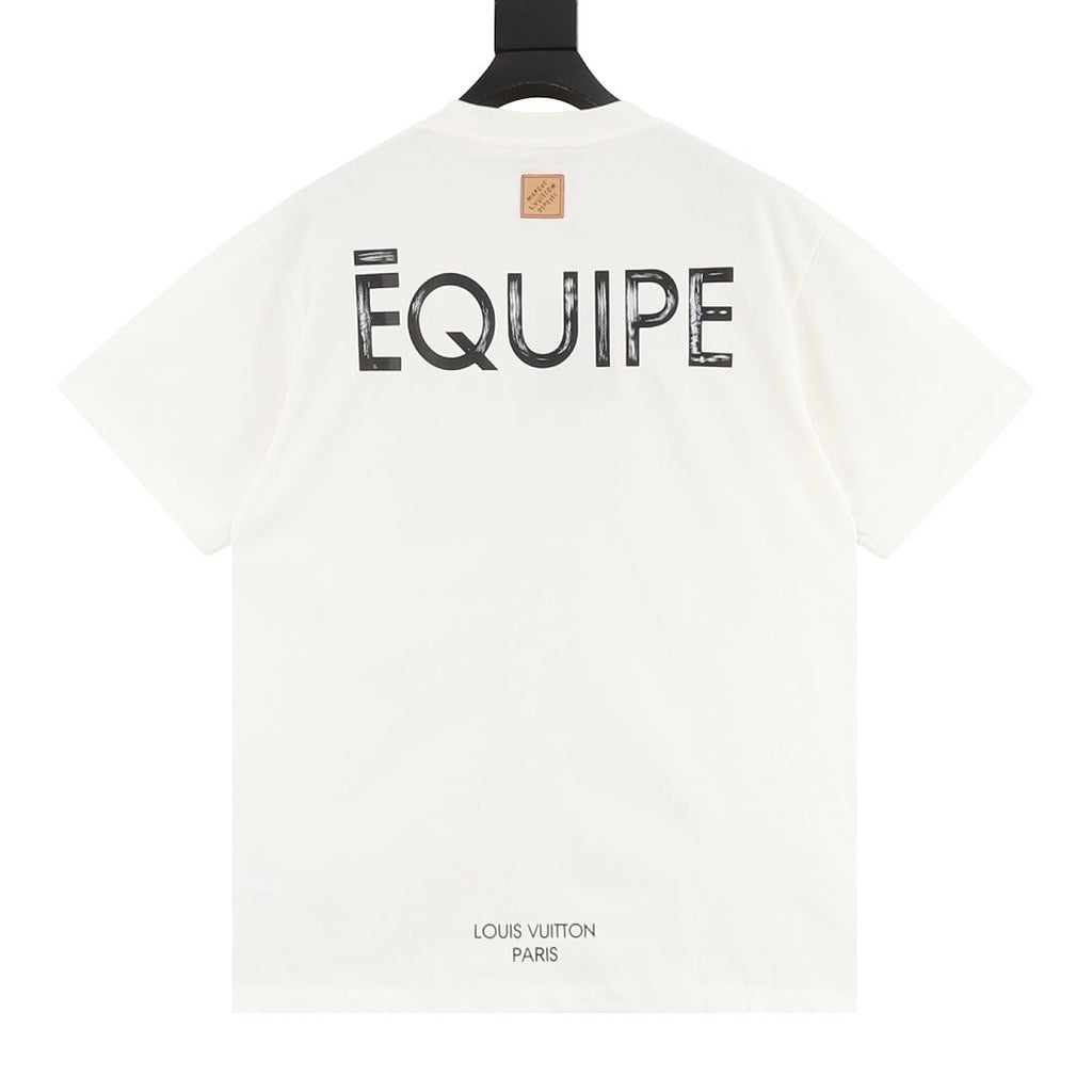 Louis Vuitton LVM Double-Print Inkjet Short-Sleeve T-Shirt