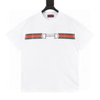 GUCCI Two-Tone Horsebit Web T-Shirt