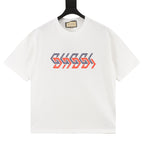 Gucci Interlocking Double G Print Short-Sleeve Top