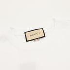 Gucci Blue and Red Stripe Short-Sleeve T-Shirt with Interlocking Logo Print