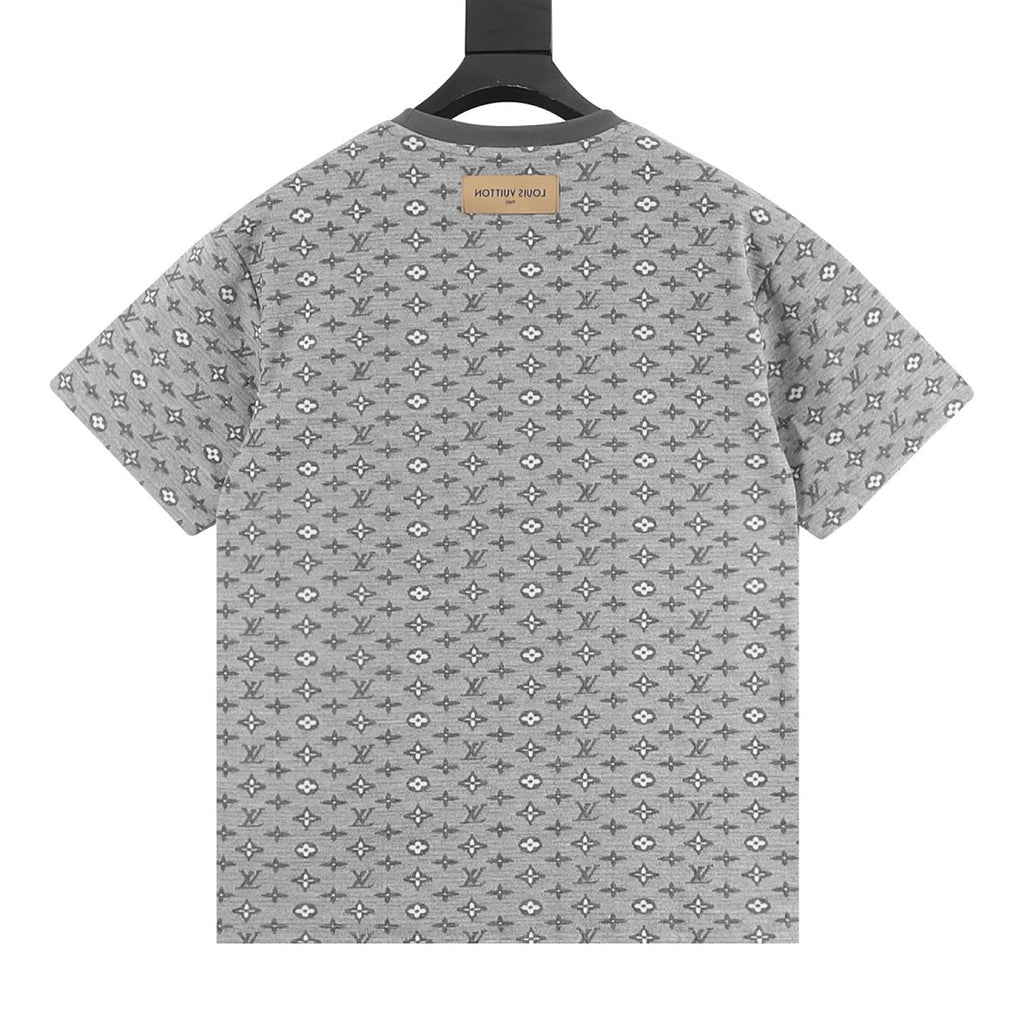 Louis Vuitton All-Over Monogram Jacquard Short-Sleeve Shirt