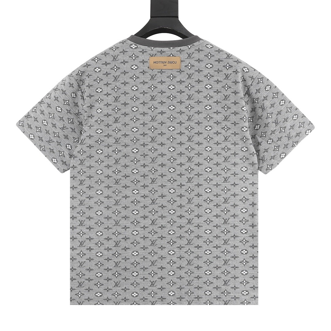 Louis Vuitton All-Over Monogram Jacquard Short-Sleeve Shirt