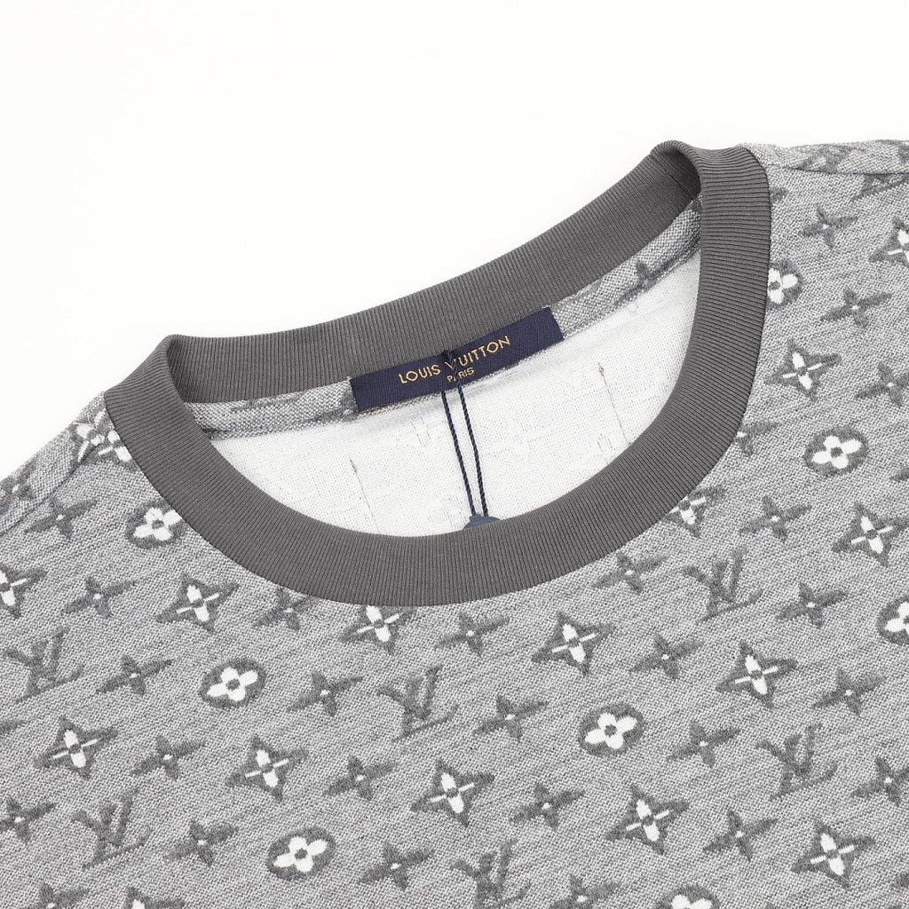 Louis Vuitton All-Over Monogram Jacquard Short-Sleeve Shirt