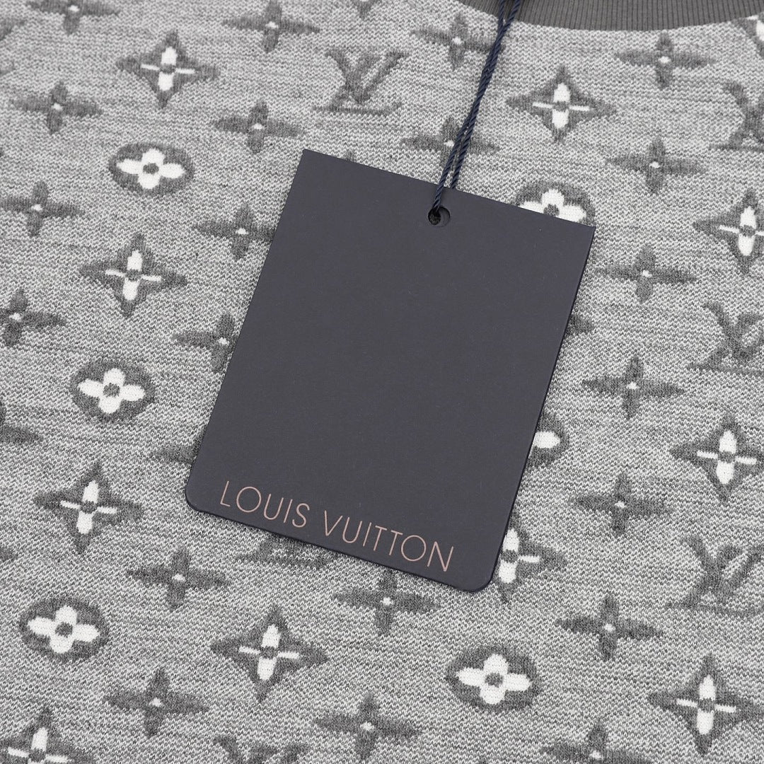Louis Vuitton All-Over Monogram Jacquard Short-Sleeve Shirt