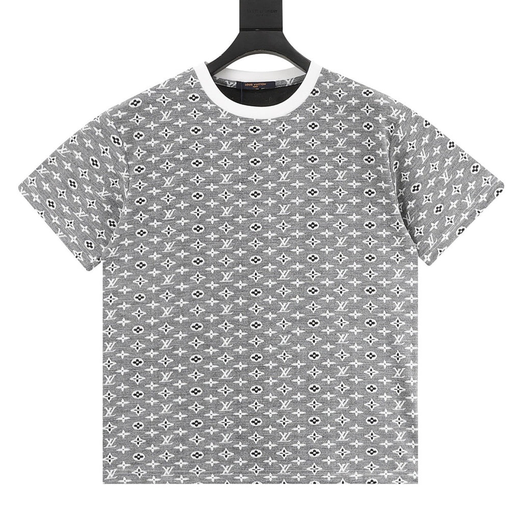 Louis Vuitton All-Over Monogram Jacquard Short-Sleeve Shirt