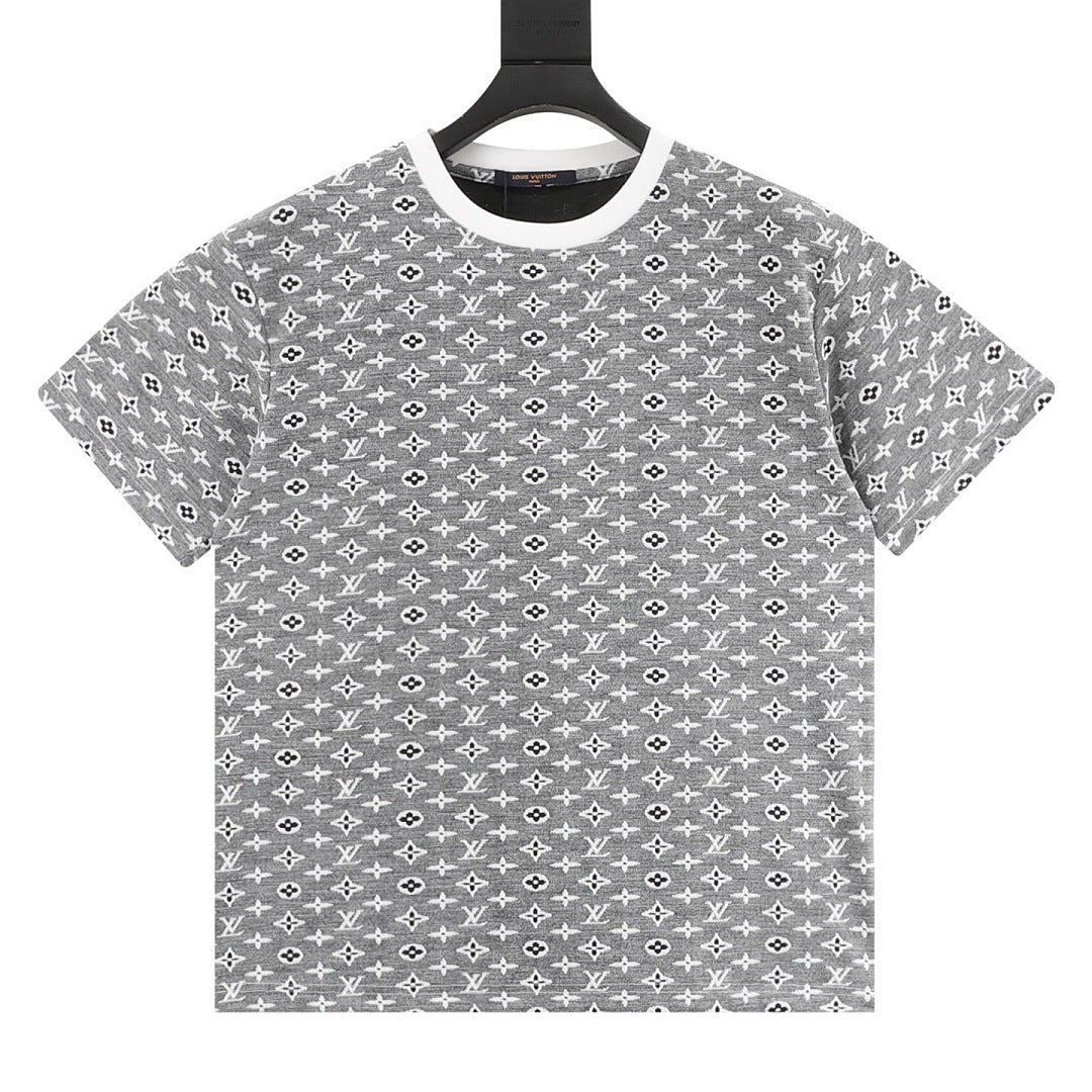 Louis Vuitton All-Over Monogram Jacquard Short-Sleeve Shirt