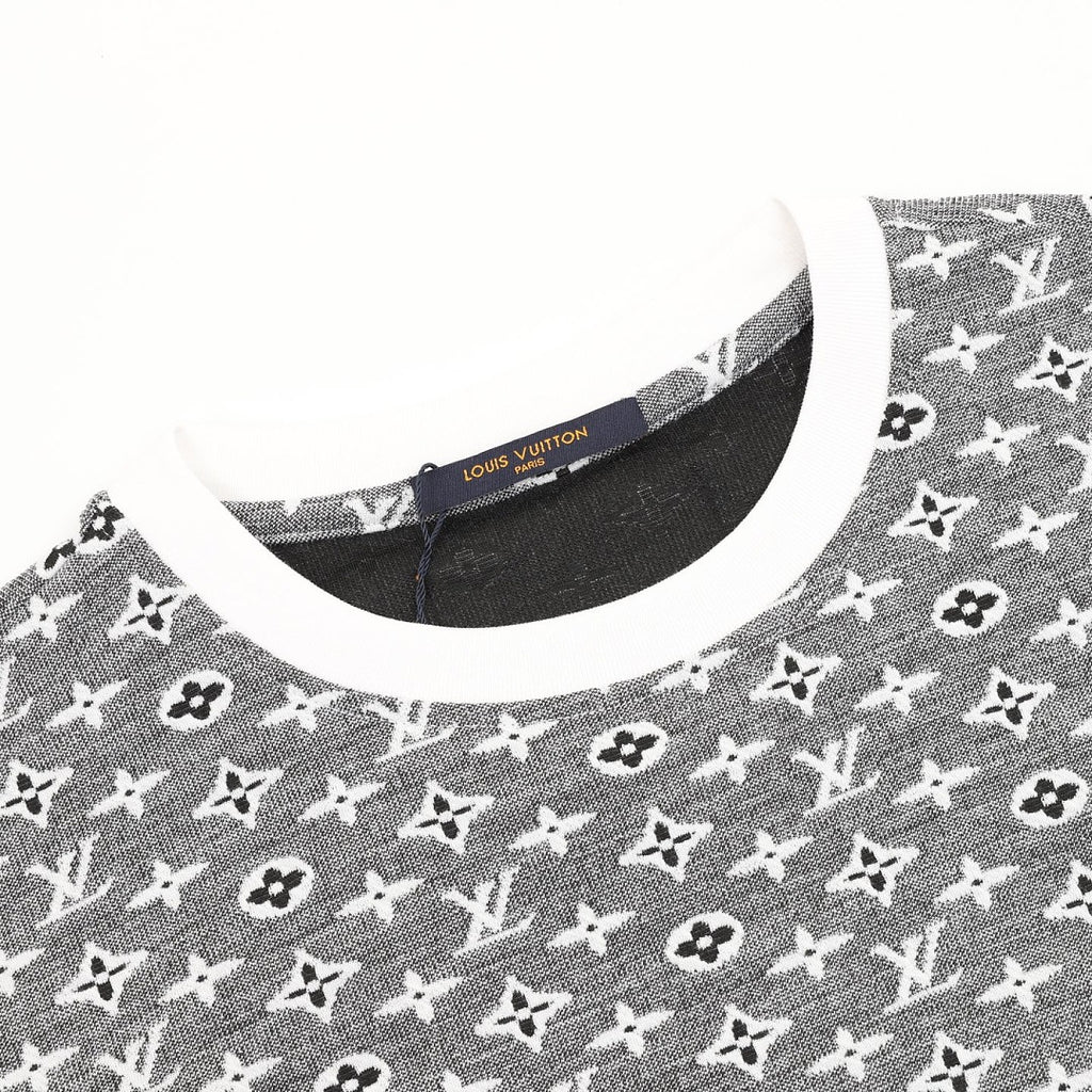 Louis Vuitton All-Over Monogram Jacquard Short-Sleeve Shirt