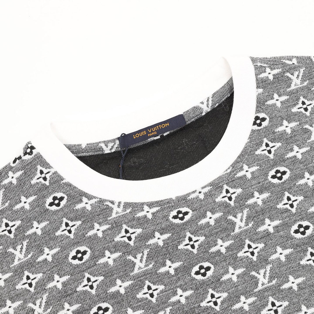 Louis Vuitton All-Over Monogram Jacquard Short-Sleeve Shirt