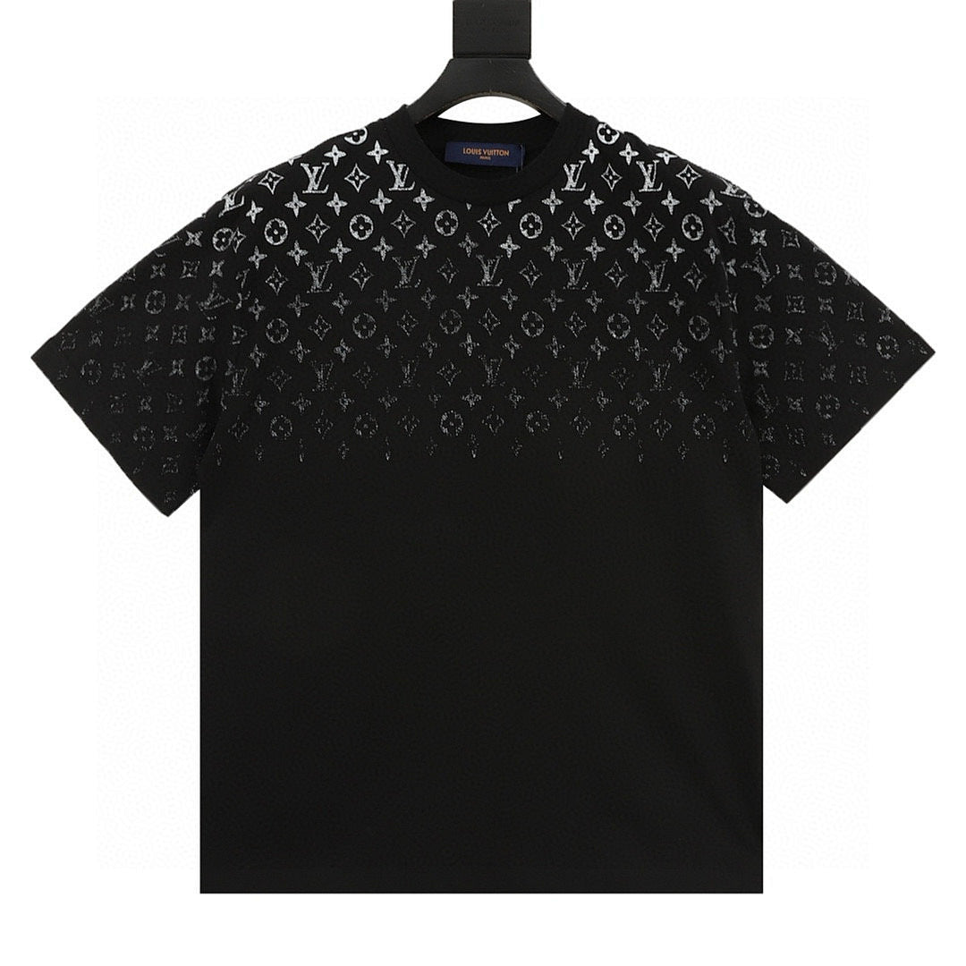 Louis Vuitton Classic Gradient All-Over Logo Short-Sleeve Shirt