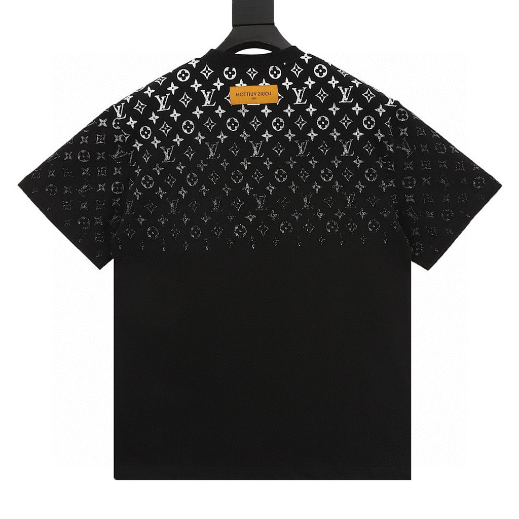Louis Vuitton Classic Gradient All-Over Logo Short-Sleeve Shirt