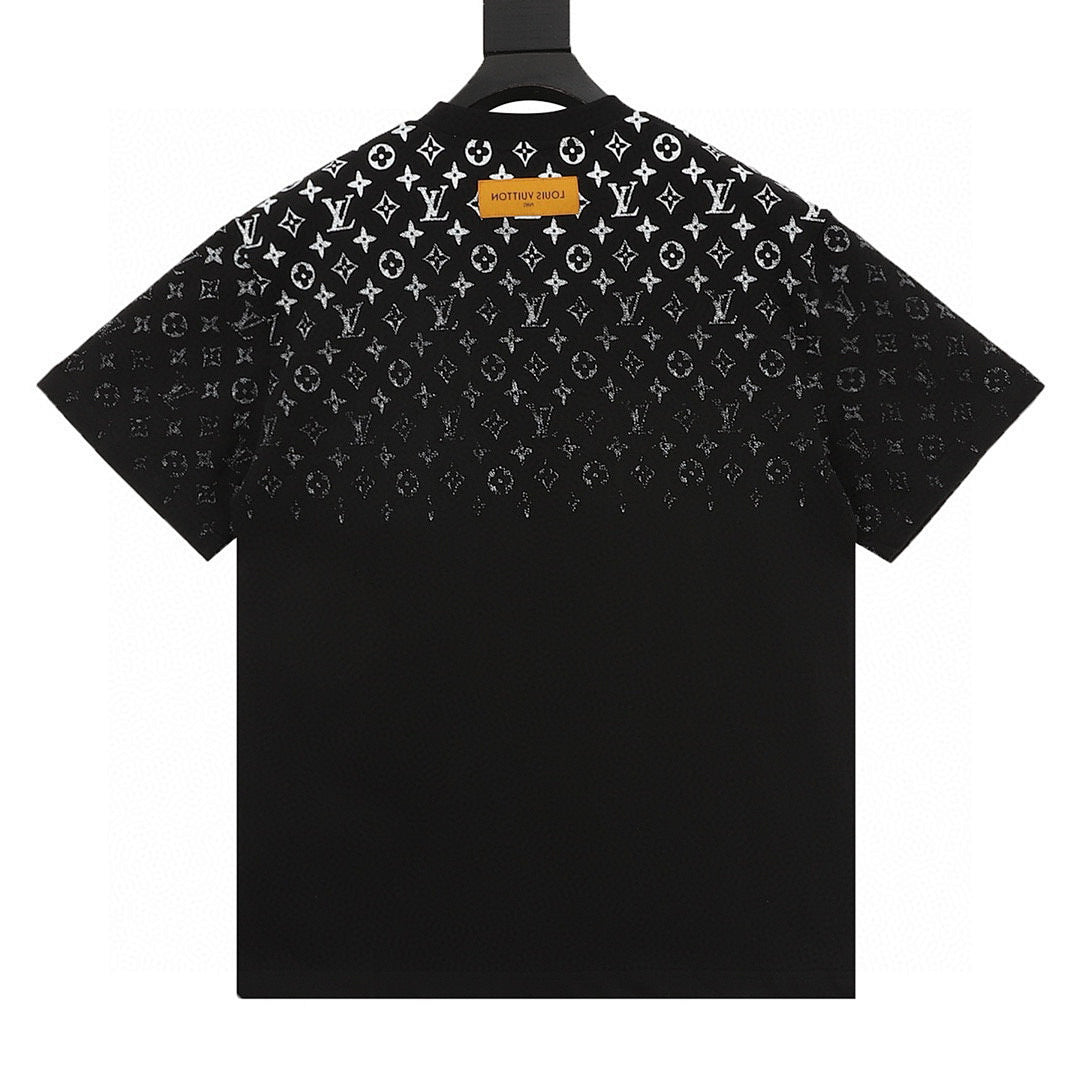 Louis Vuitton Classic Gradient All-Over Logo Short-Sleeve Shirt