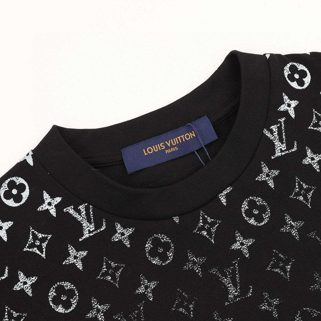 Louis Vuitton Classic Gradient All-Over Logo Short-Sleeve Shirt