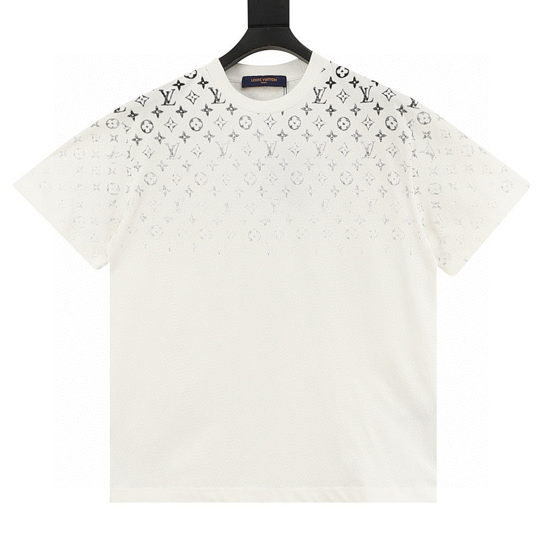 Louis Vuitton Classic Gradient All-Over Logo Short-Sleeve Shirt