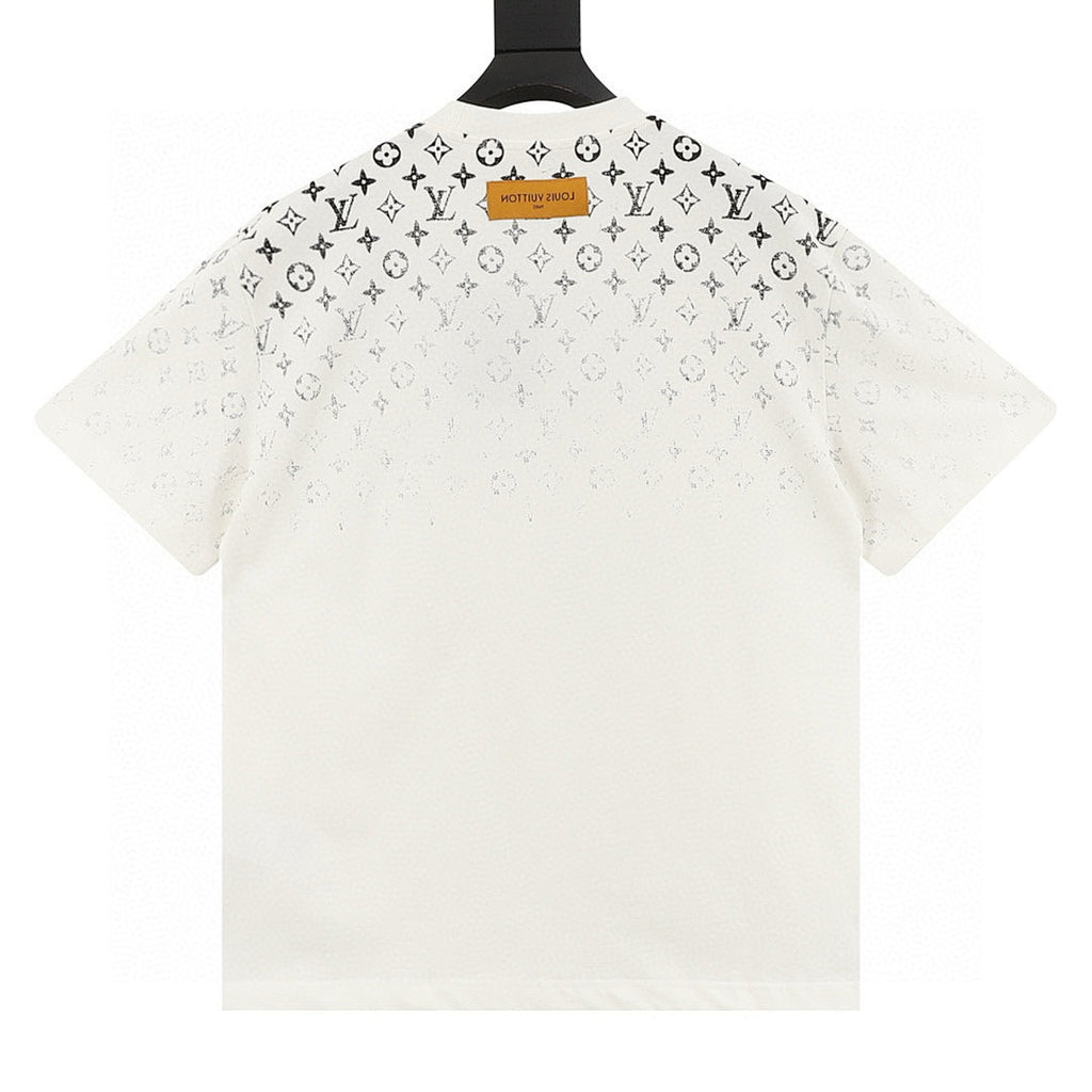 Louis Vuitton Classic Gradient All-Over Logo Short-Sleeve Shirt