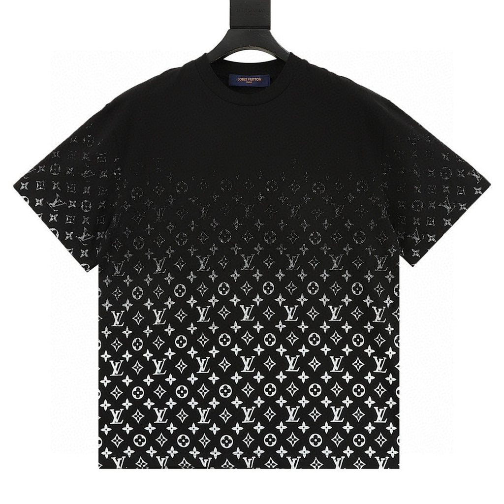 Louis Vuitton Classic Gradient All-Over Logo Short-Sleeve Shirt