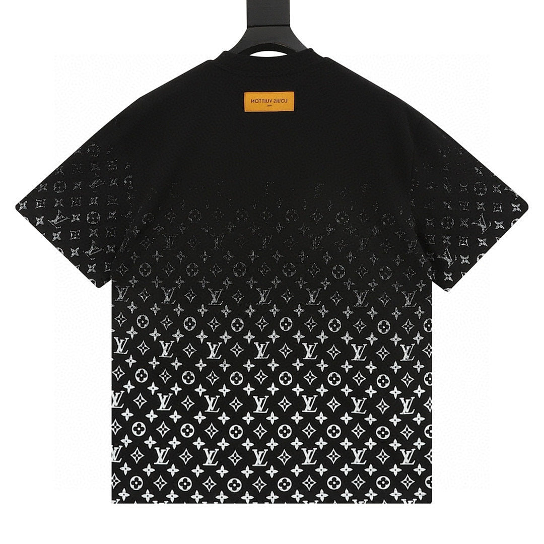 Louis Vuitton Classic Gradient All-Over Logo Short-Sleeve Shirt