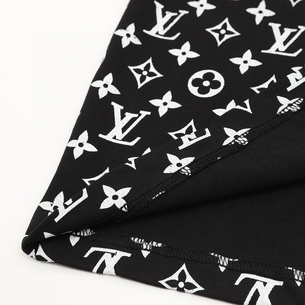 Louis Vuitton Classic Gradient All-Over Logo Short-Sleeve Shirt