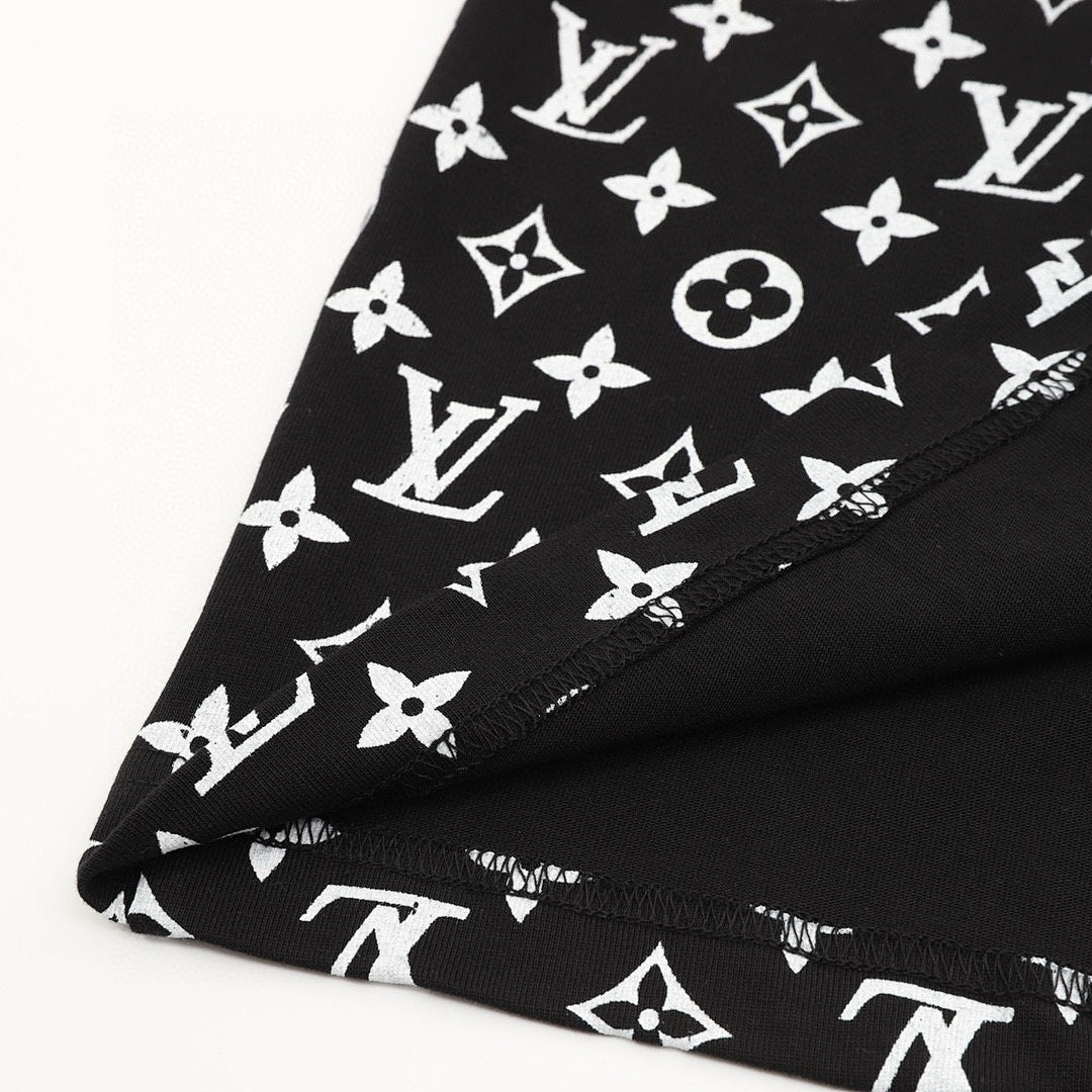 Louis Vuitton Classic Gradient All-Over Logo Short-Sleeve Shirt