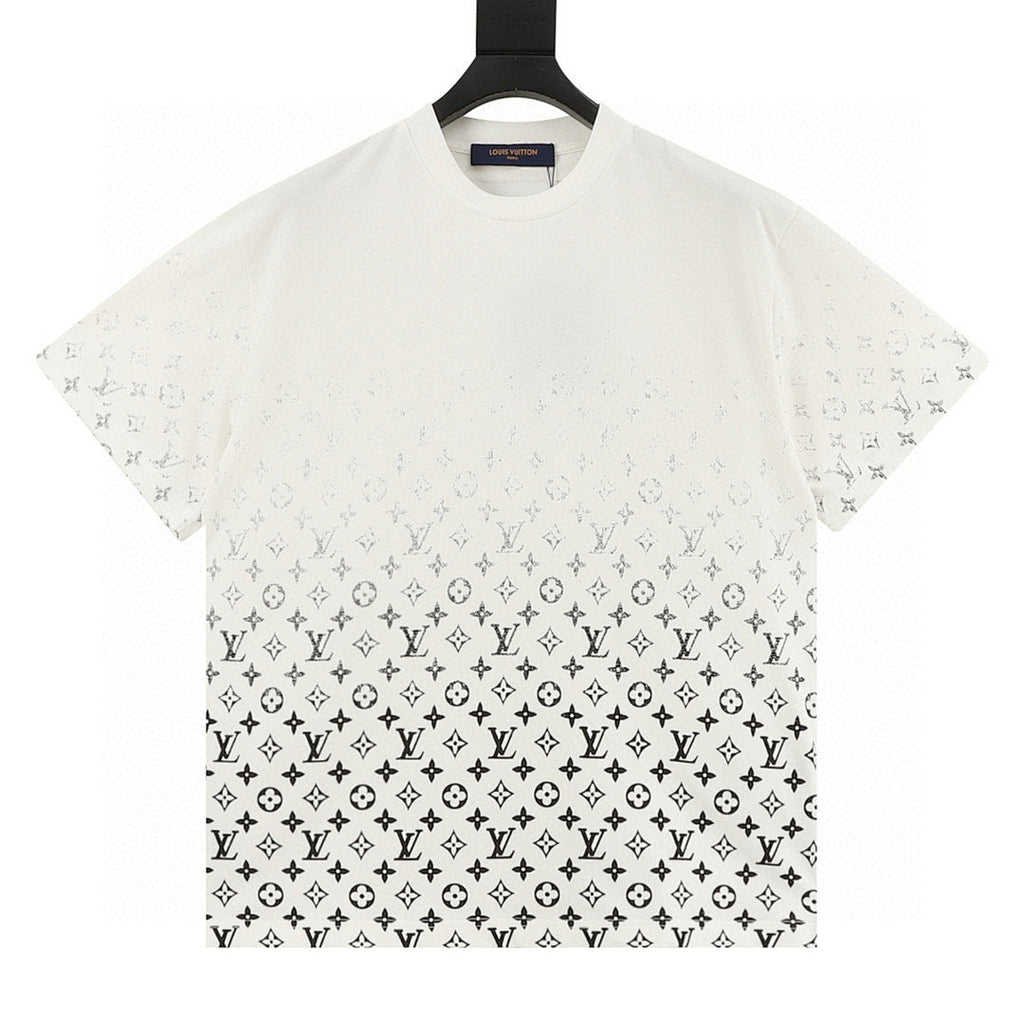 Louis Vuitton Classic Gradient All-Over Logo Short-Sleeve Shirt