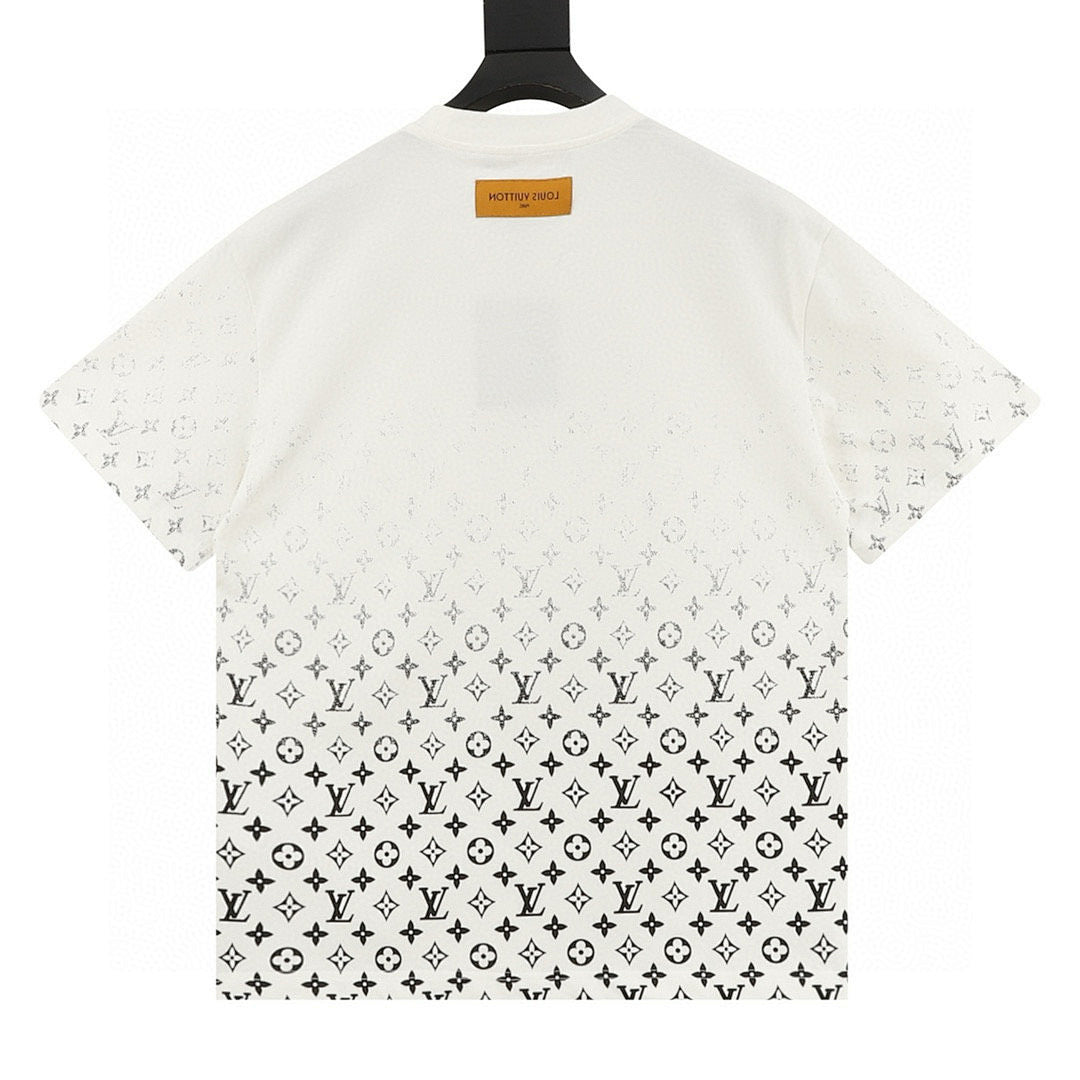 Louis Vuitton Classic Gradient All-Over Logo Short-Sleeve Shirt