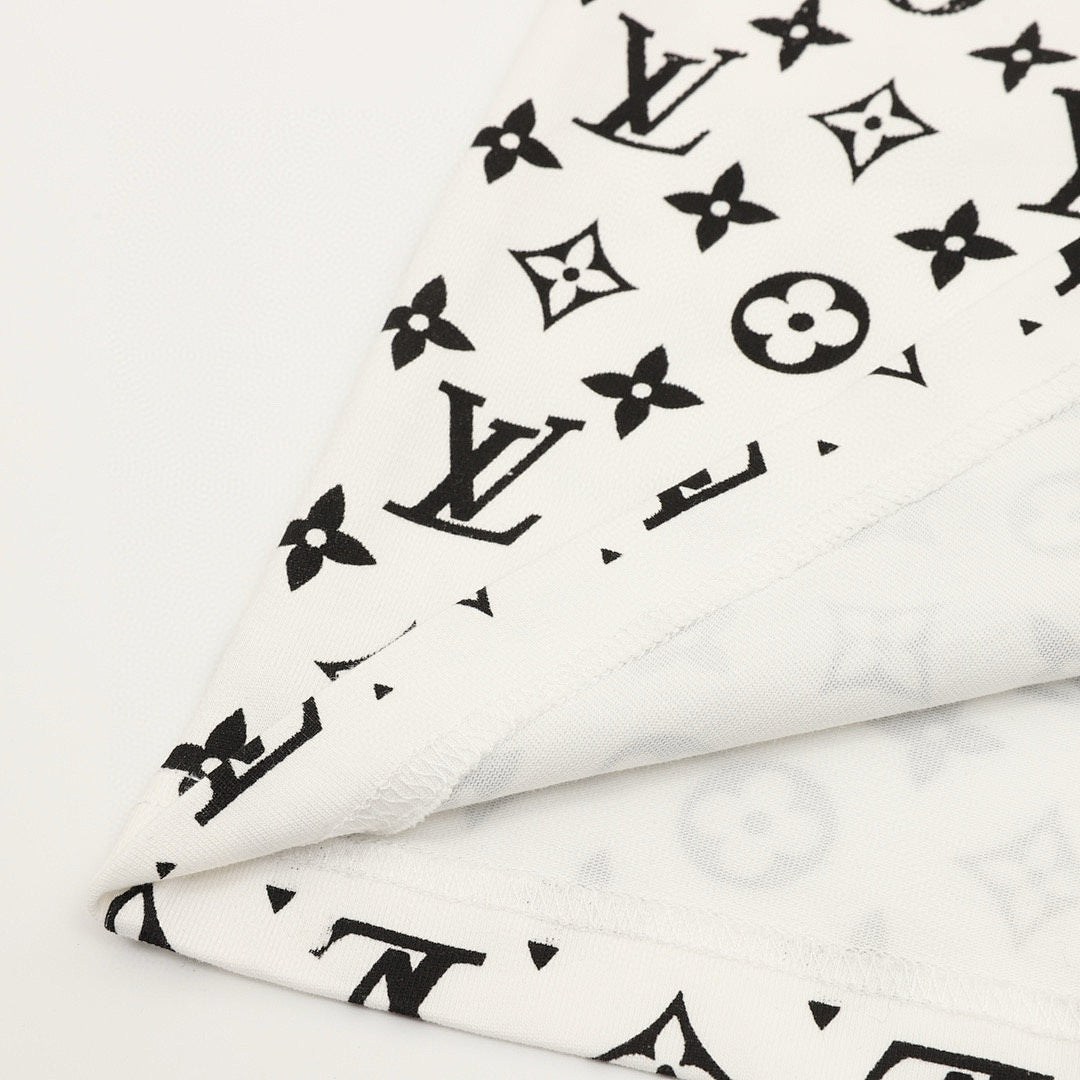 Louis Vuitton Classic Gradient All-Over Logo Short-Sleeve Shirt