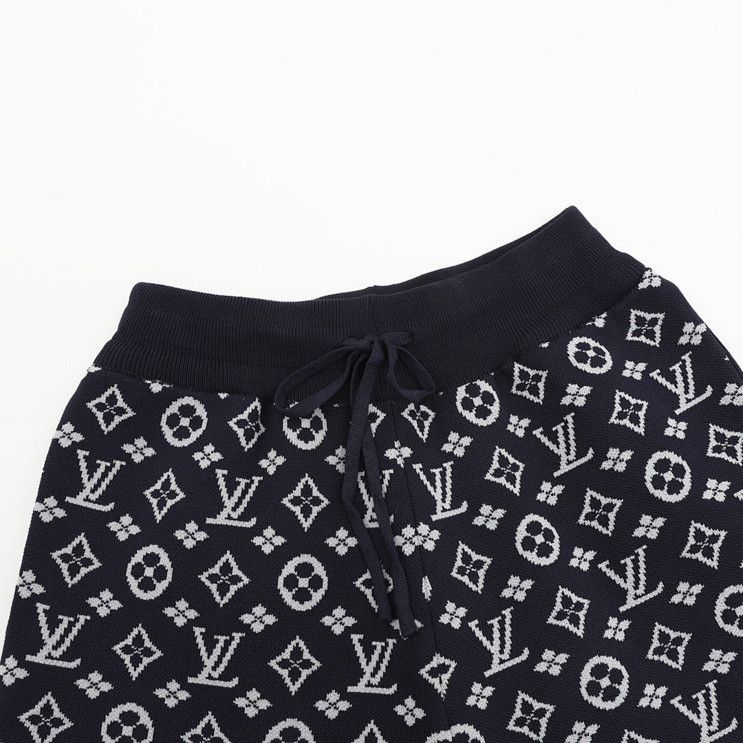 Louis Vuitton All-Over Monogram Jacquard Knit Shorts