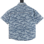 Louis Vuitton Cloud Monogram Jacquard Denim Short-Sleeve Shirt